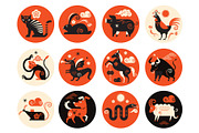 Chinese Animals Signs, an Animal Illustration by lenlis (Thumbnail 3 of 4)