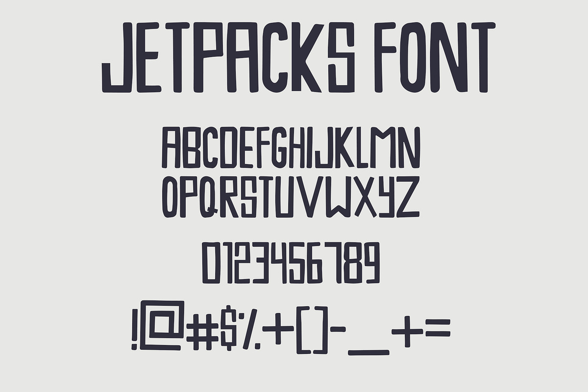 Jetpacks - Hand Drawn Font preview 2