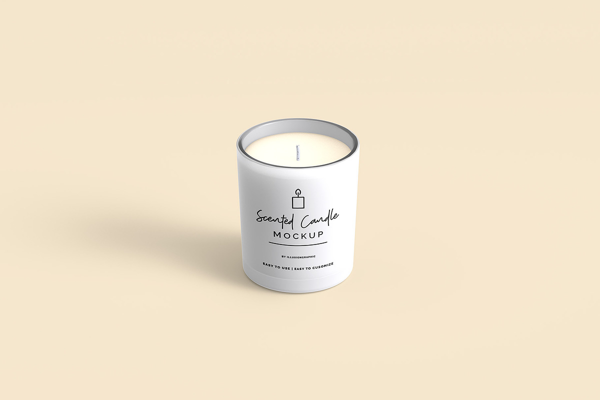 Scented Candle & Box Mockups, a Packaging Mockup by Illusiongraphic (Photo 3 of 15)