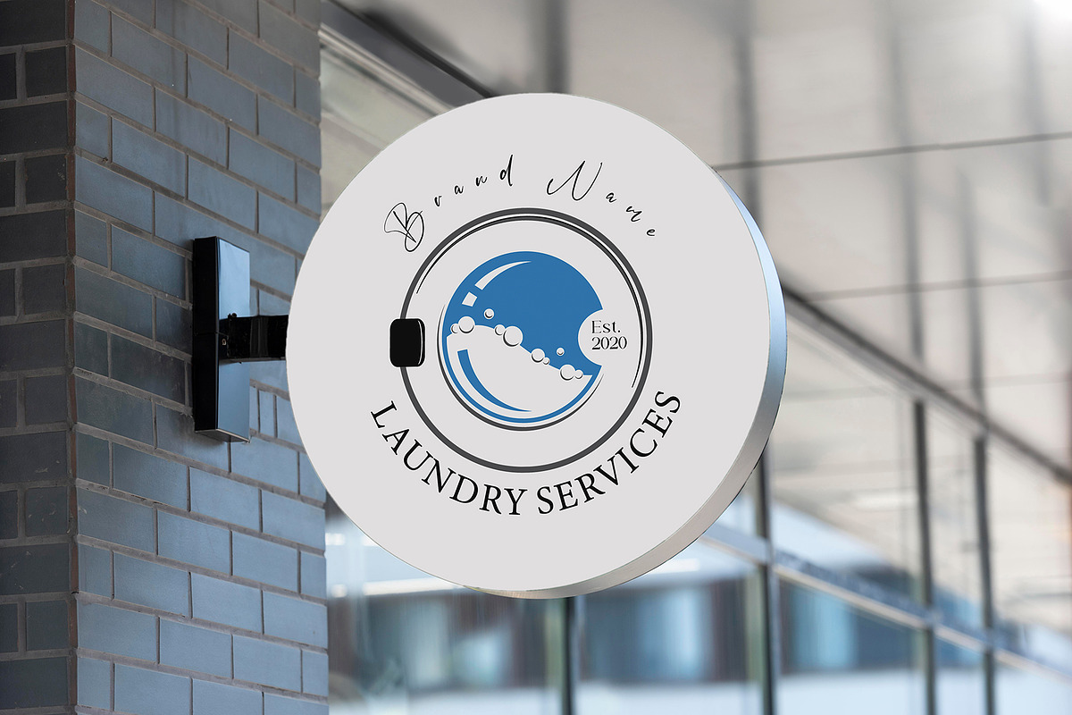 Elegant Dry Cleaning Logo Template preview 4