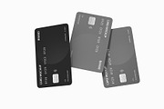 Floating Credit Card Mockup Set, a Product Mockup by graphypix (Thumbnail 3 of 4)