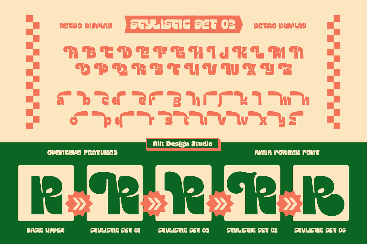 Anya Forger Typeface, a Sans Serif Font by alit design