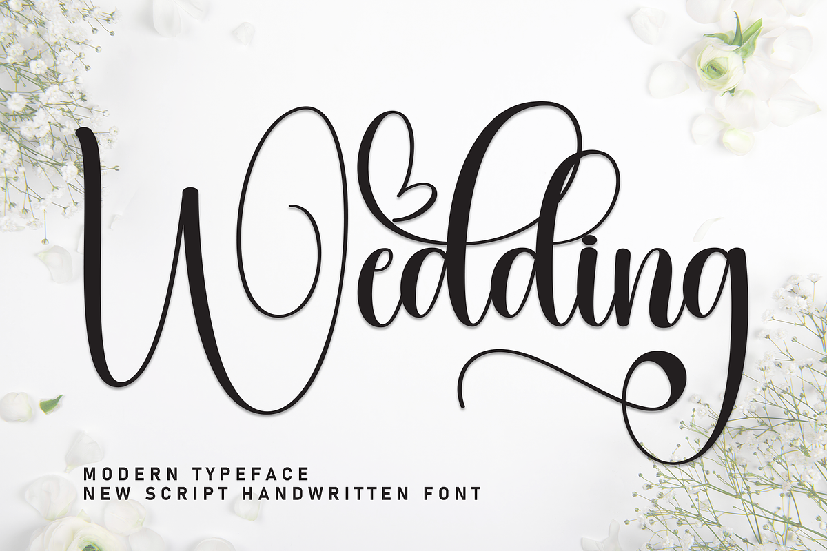 Wedding | Script Font, a Handwritten Font by Scratchones (Photo 1 of 9)