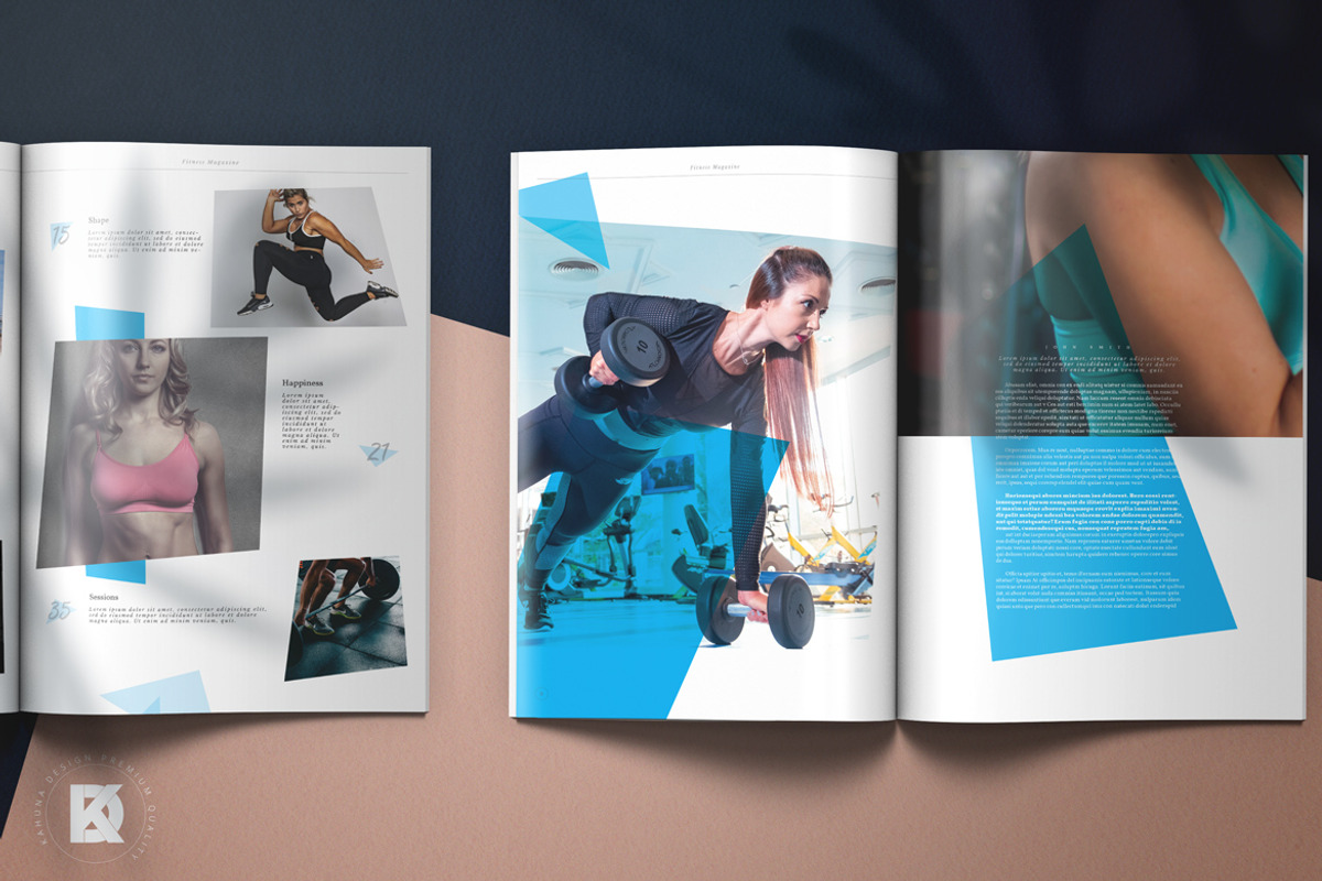 Fitness Sport Magazine, a Magazine Template by Kahuna Design (Photo 3 of 9)