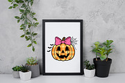 Halloween Pumpkin Girl Cute Kids PNG, an Illustration by Daily.Designs (Thumbnail 5 of 5)