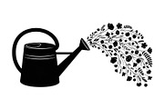 Floral Watering Can Design Bundle, an Illustration by Gaye Art (Thumbnail 11 of 31)
