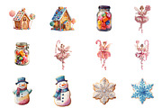 Sweet Christmas Clipart, an Illustration by Design Market (Thumbnail 2 of 3)