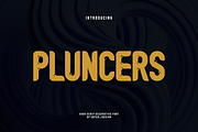 Pluncers Font, a Sans Serif Font by albert_kalingga (Thumbnail 1 of 6)