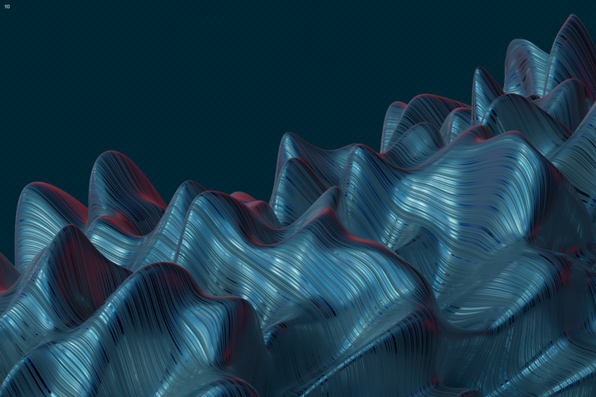 Abstract 3D Rendering of Soft Waves, a Wallpaper Graphic by BIBIART (Photo 13 of 13)