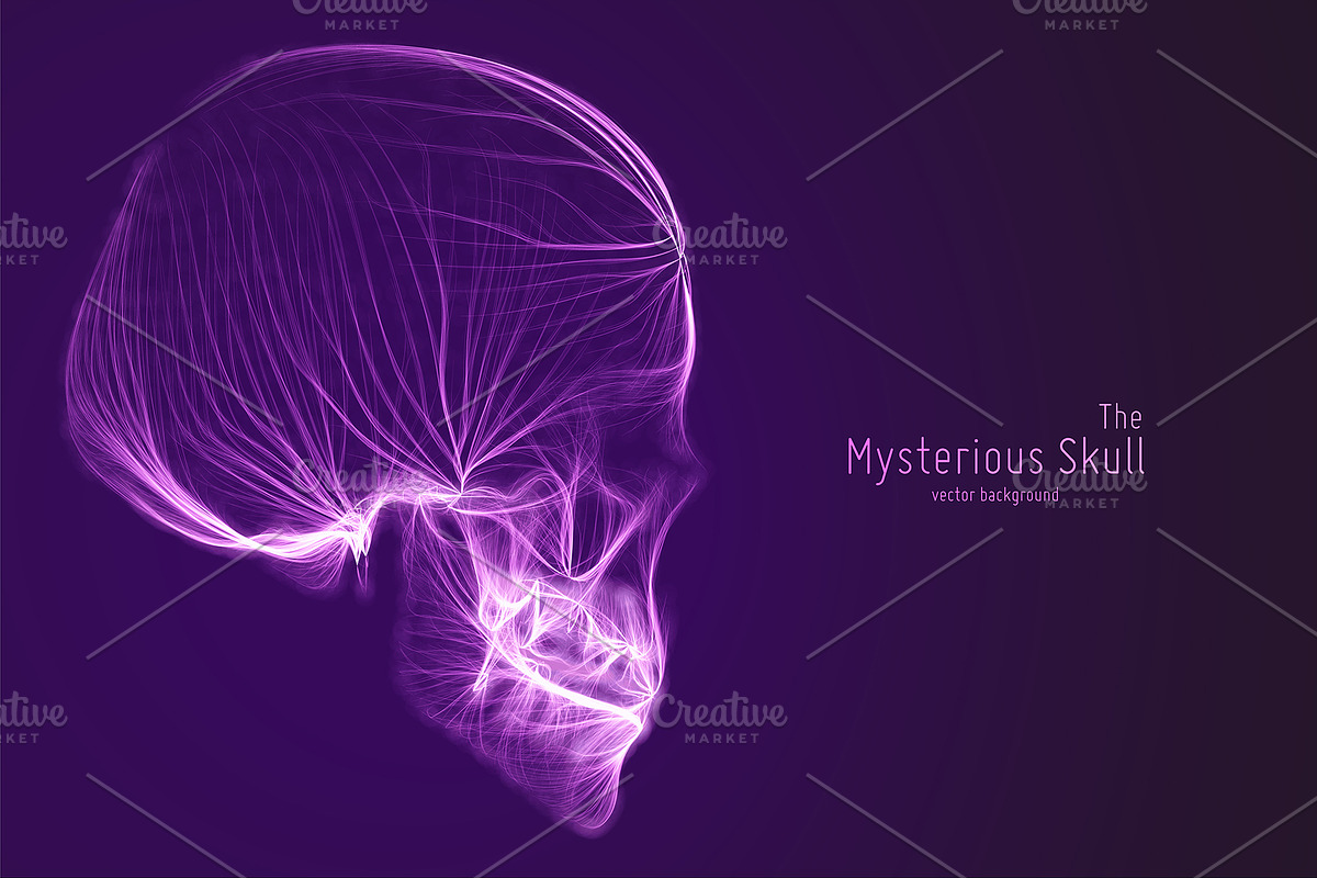 Abstract Skull vector, a Technology Illustration by GarryKillian (Photo 2 of 3)