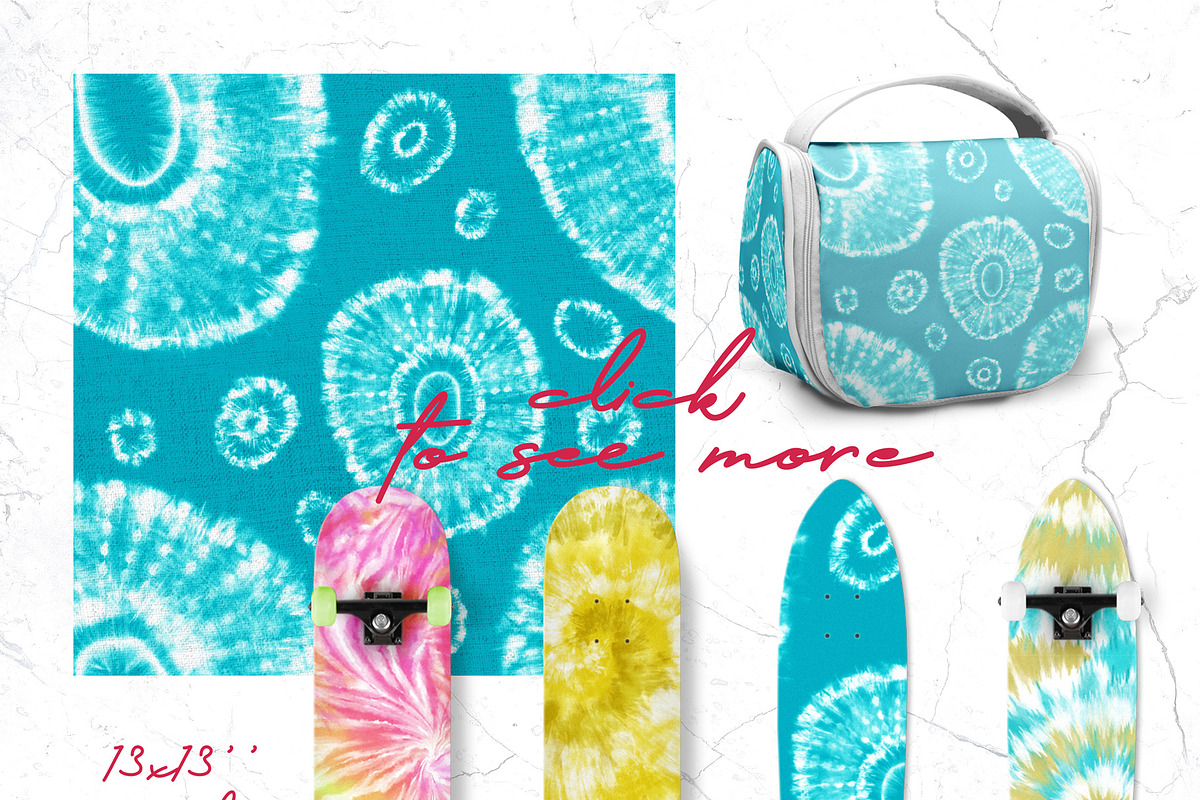 Summer Tie Dye Seamless Patterns, a Pattern Graphic by OlgaRom (Photo 3 of 11)