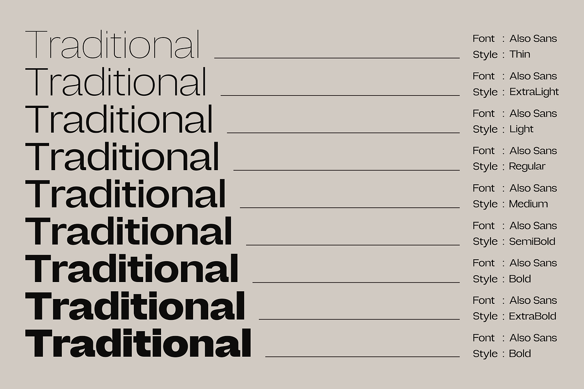 Also Sans - Family Sans Serif, a Sans Serif Font by Marvadesign (Photo 5 of 9)