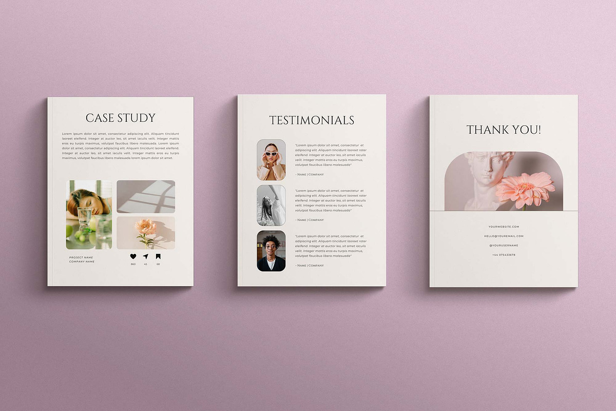 Media Kit Canva Template | Nostalgia, a Print Template by Sierra Creative Studio (Photo 6 of 11)