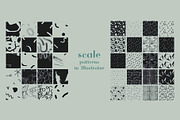 20 B&W hand drawn SEAMLESS PATTERNS, a Pattern Graphic by Studio.lize (Thumbnail 2 of 16)