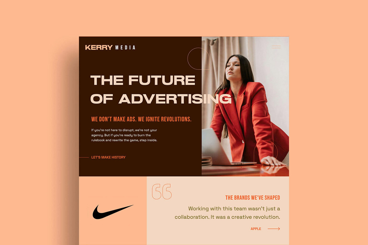 Kerry - Agency Website Template, a WordPress Template by K Design Co. Shop (Photo 1 of 5)