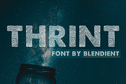 Thrint Font - A Thumbprint Font, a Sans Serif Font by Blendient (Thumbnail 1 of 3)