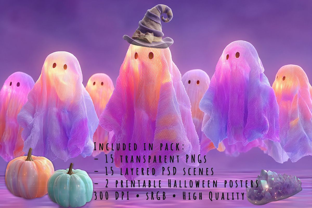 Halloween Magic Pack — BOOO Edition, a Seasonal Illustration by Vika_Softlife (Photo 4 of 5)