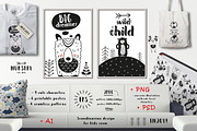 Nursery Art Forest Animals, an Animal Illustration by Nursery Art (Thumbnail 1 of 5)