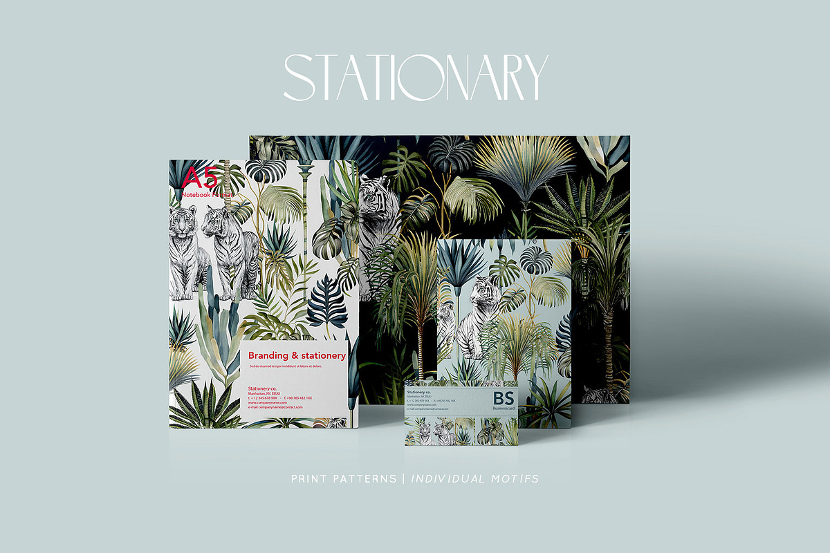 Wilderness, luxury tropical Patterns, a Wallpaper Graphic by Pink Linen (Photo 11 of 14)