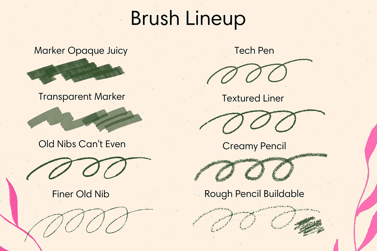 Photoshop Digital Brushes 24x, a Brush Add-On by Esther Nariyoshi (Photo 4 of 11)