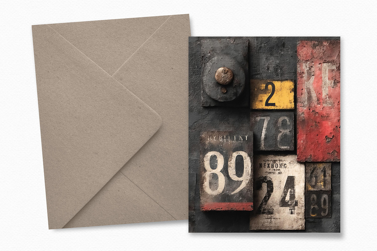 Industrial Numbers, a Decorative Illustration by rileyBgraphics (Photo 5 of 6)