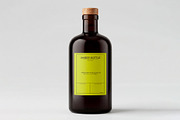 Amber Glass Bottle Label Mockup, a Packaging Mockup by graphypix (Thumbnail 1 of 4)