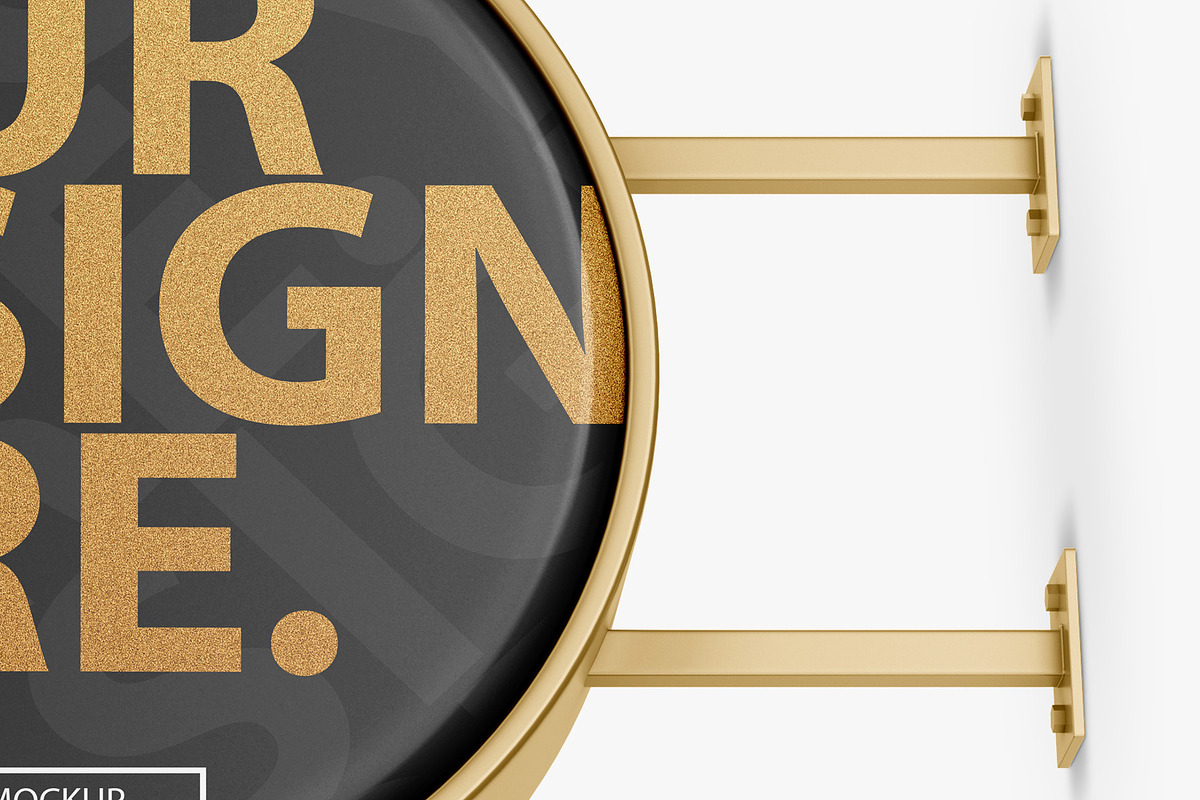 Round Signboard PSD Mockup, a Product Mockup by GreatFruit (Photo 7 of 7)