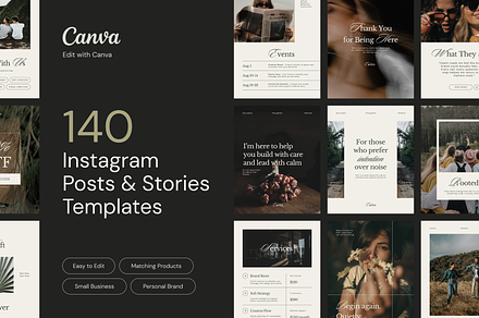 CAELM Instagram Post Story Template, a Social Media Template by Mirely Creative Co