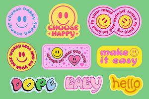 POSITIVE VECTOR STICKERS PACK VOL.2