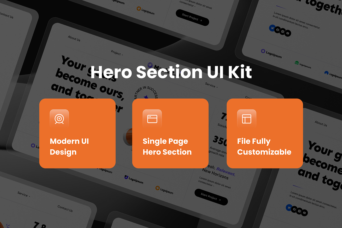 Marketing Agency Hero Header, a Templates & Theme by SquidPixey (Photo 3 of 3)
