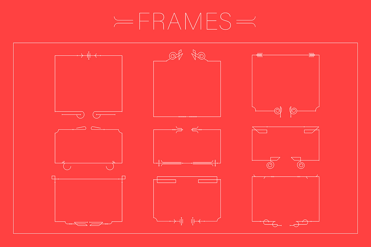 Vintage Vector Elements & Dividers, a Decorative Illustration by digiful (Photo 7 of 7)