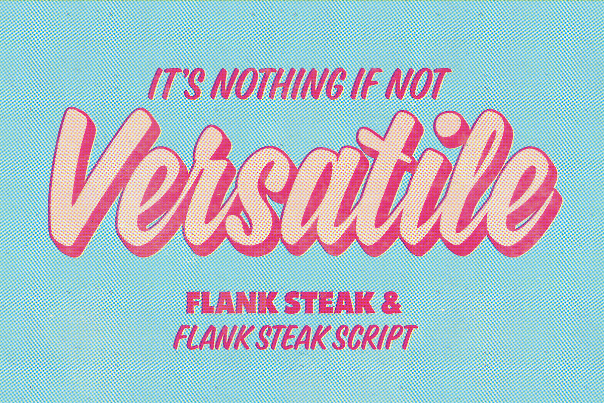 Flank Steak Font Duo, a Sans Serif Font by Mysterylab Designs (Photo 7 of 10)