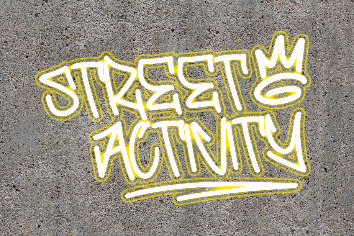 ERKOMA Graffiti Font, a Handwritten Font by NTC Graphic (Photo 7 of 9)