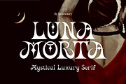 Luna Morta Mystical Luxury Serif, a Serif Font by Struvictory.art (Thumbnail 1 of 9)