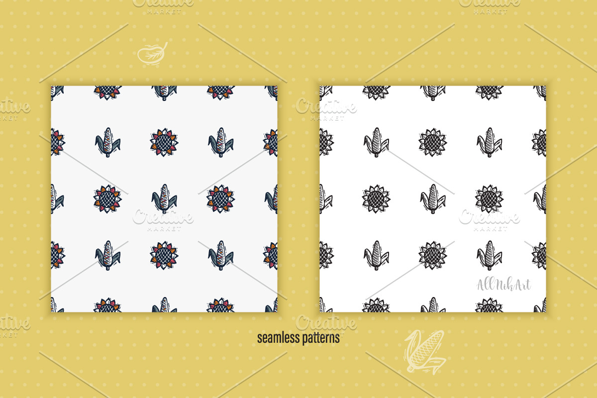 Thanksgiving Day, Fall Patterns, a Pattern Graphic by AllNikArt (Photo 8 of 13)