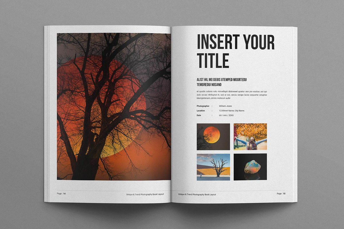 Photography Book Design Template, a Brochure Template by E-Type (Photo 6 of 8)