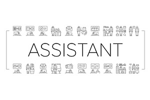 administrative assistant office, a Technology Illustration by pikepicture