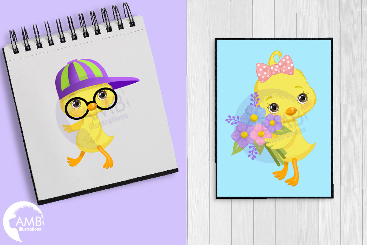 Easter chicks clipart 2 - AMB-2727, an Illustration by AMBillustrations (Photo 6 of 6)