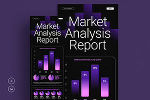 Market Analysis Report Infographic, a Templates & Theme by graphicook