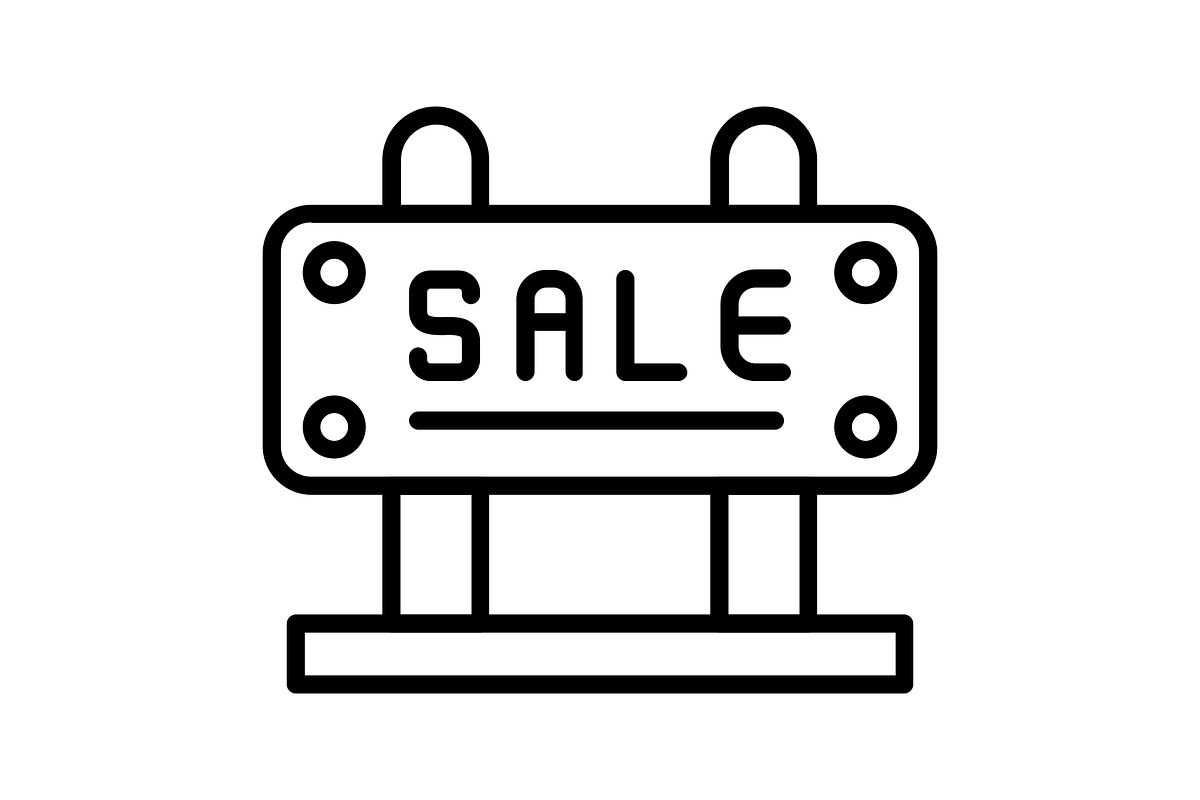 Sale Sign Line Icon, an Icon by Pexelpy (Photo 2 of 2)