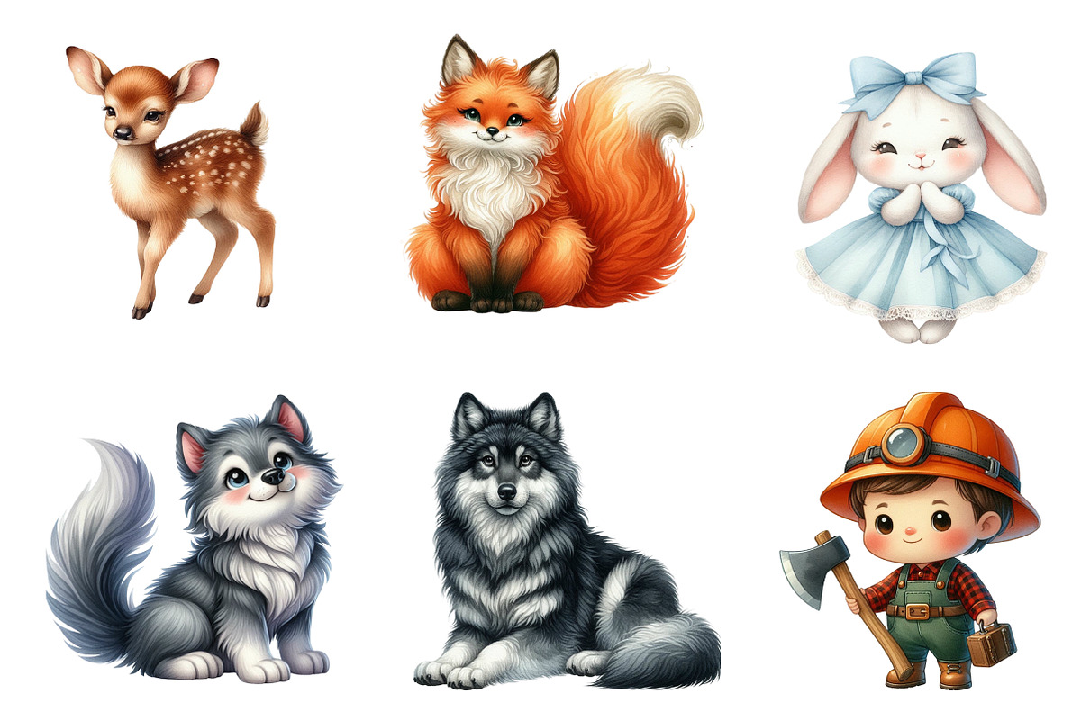 Little Red Riding Hood Clipart, an Illustration by CreationArt (Photo 5 of 7)