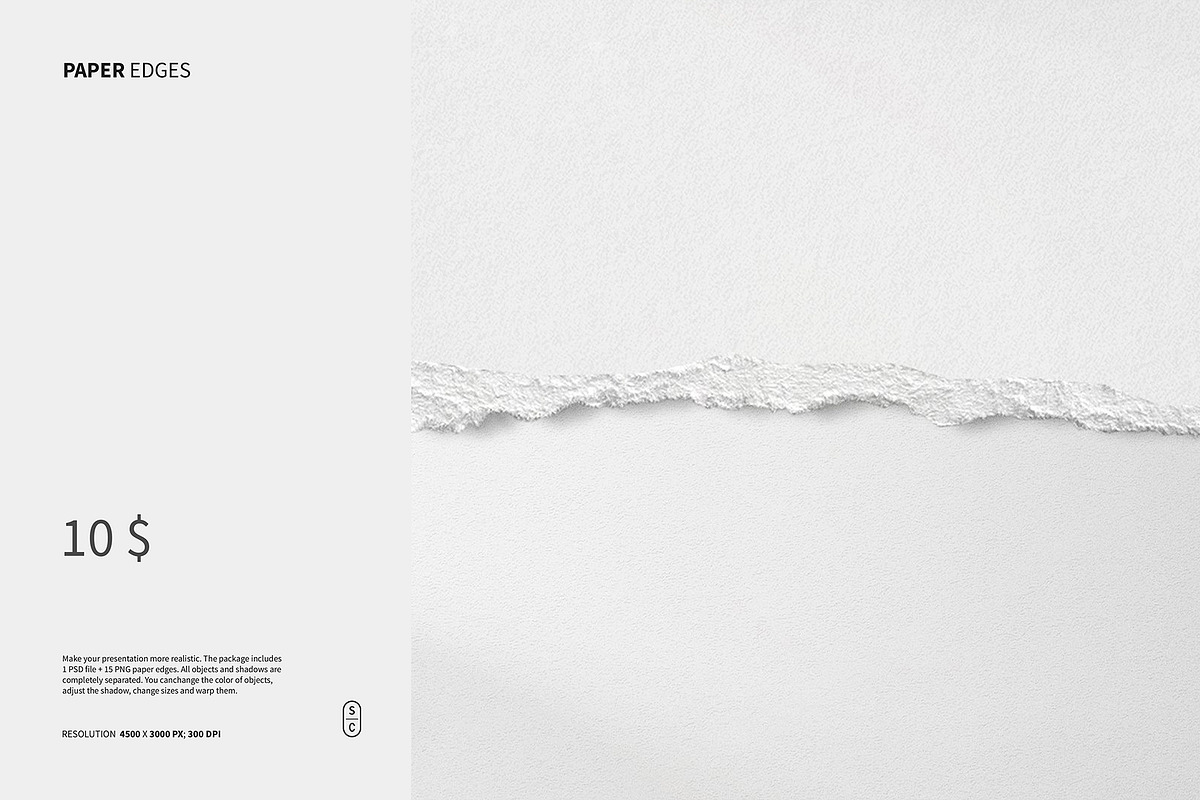 Paper Edges, a Product Mockup by Roman Striga (Photo 1 of 9)