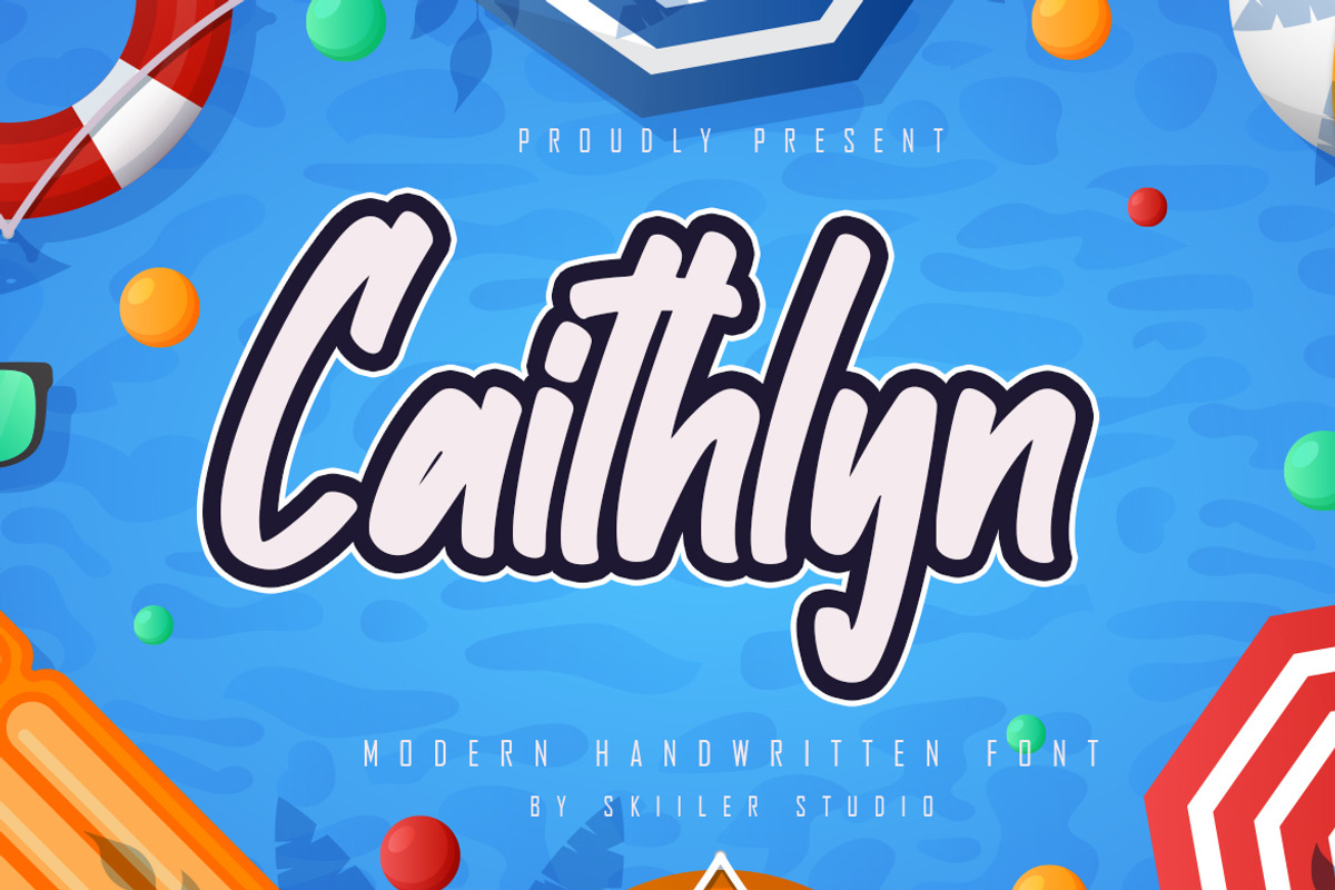 Caithlyn - Modern Handwritten Font, a Font by skiiller studio (Photo 1 of 7)
