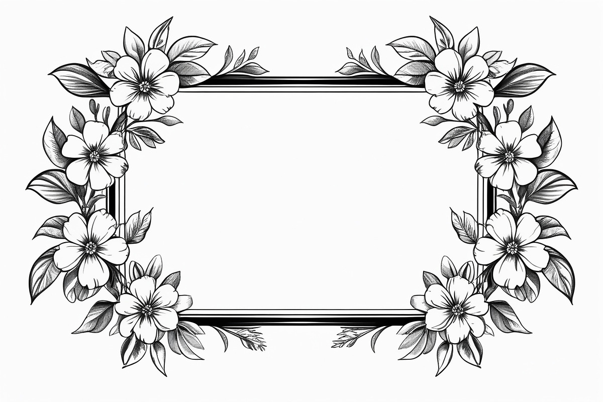 Elegant Floral Frame Bundle, an Illustration by Creativeshirt (Photo 7 of 9)