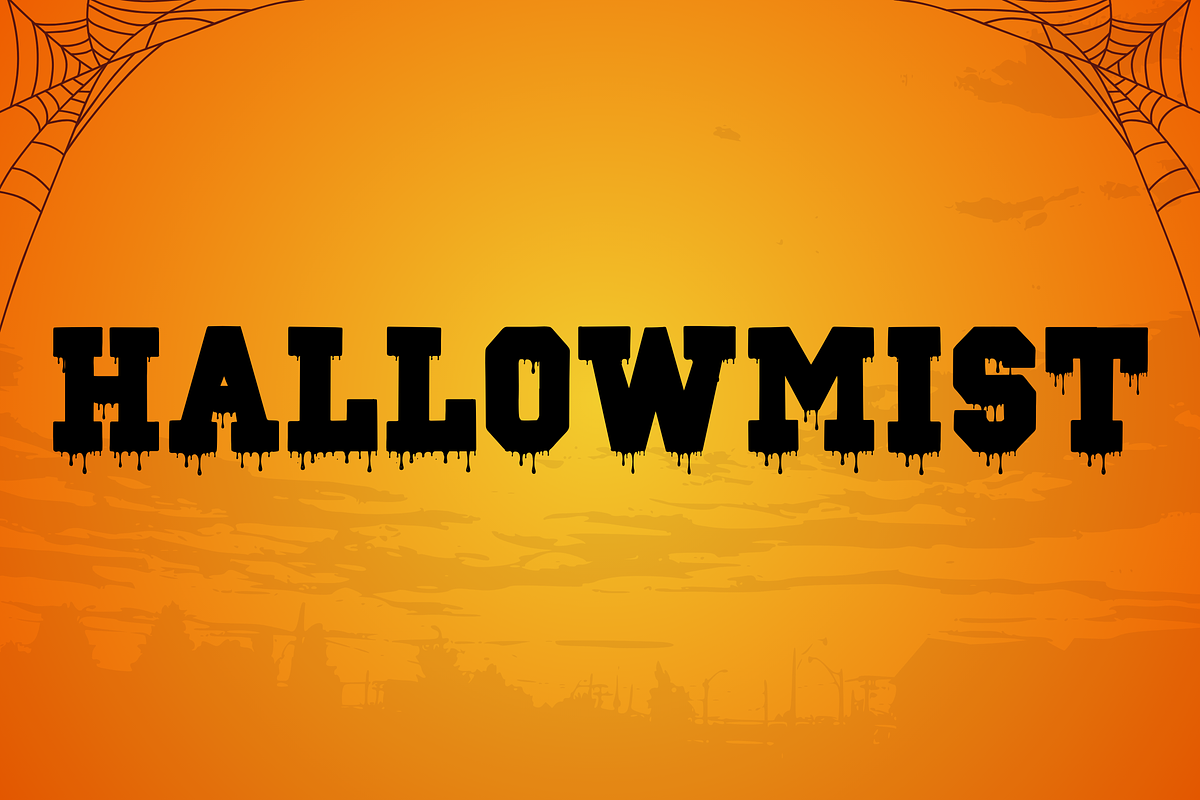 Blockton Halloween, a Slab Serif Font by Dm Studio (Photo 2 of 10)