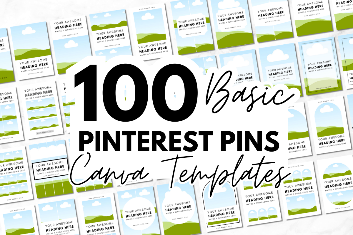 Basic Pinterest Pin Canva Templates, a Social Media Template by MEDIA MINIMALIST (Photo 1 of 5)