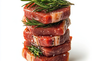 Kebabs, grilled meat and vegetables, a Food & Drink Photo by Pixeness Studio