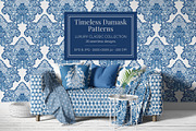 LUXURY DAMASK SEAMLESS PATTERNS, a Pattern Graphic by Sonulkaster (Thumbnail 1 of 10)