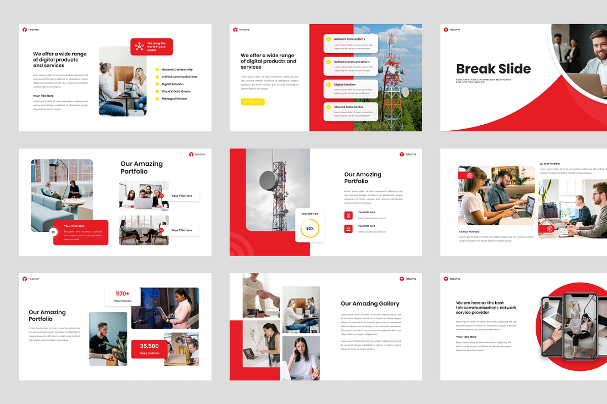 Telcoma - Communication Keynote, a Presentation Template by Biwarastudio (Photo 4 of 5)