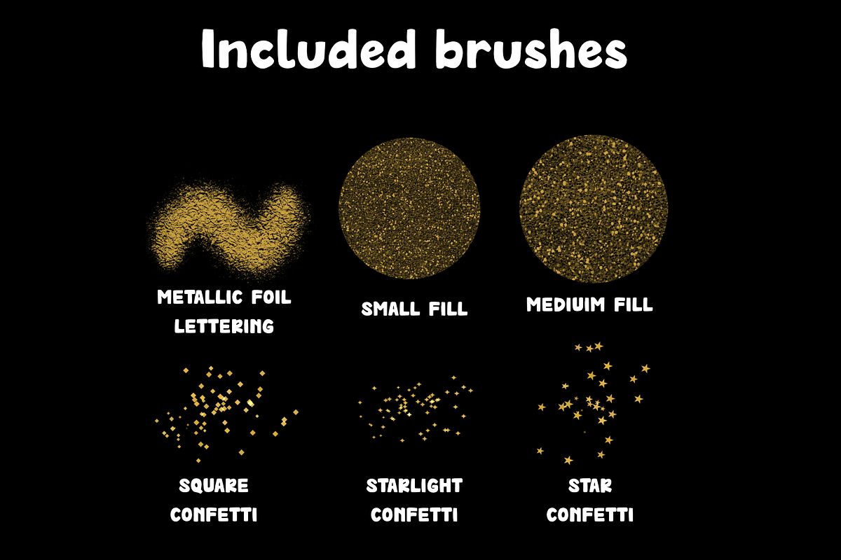 Glitter & Sparkle 1.0 for Procreate, a Brush Add-On by Design av MAD (Photo 4 of 10)